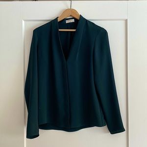 Babaton Power blouse - deep green, size small